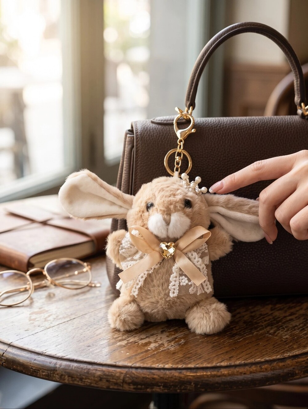 Plush Bunny Keychain Bag Charm